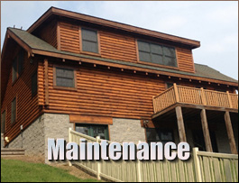  Shenandoah, Virginia Log Home Maintenance